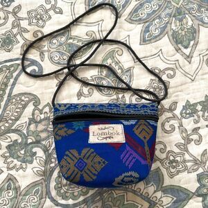 Lombok Indonesia Zipper Embroidered Crossbody Purse